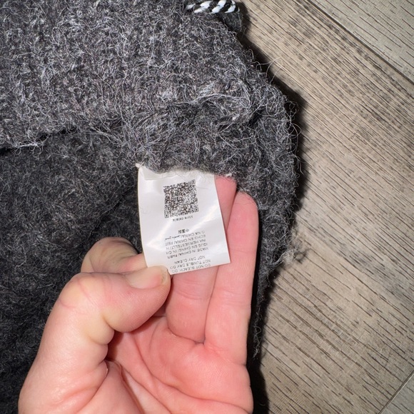 Fashion V Neck Denim Pocket Knitted Sweater Loose Cardigan Jacket oversized - Picture 8 of 11